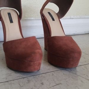 Forever 21 Tan Wedges